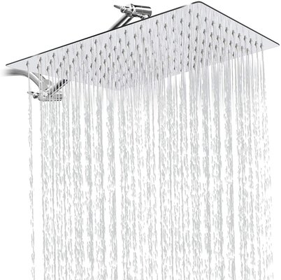 Sooreally 12 Inch Square Rain Shower Head